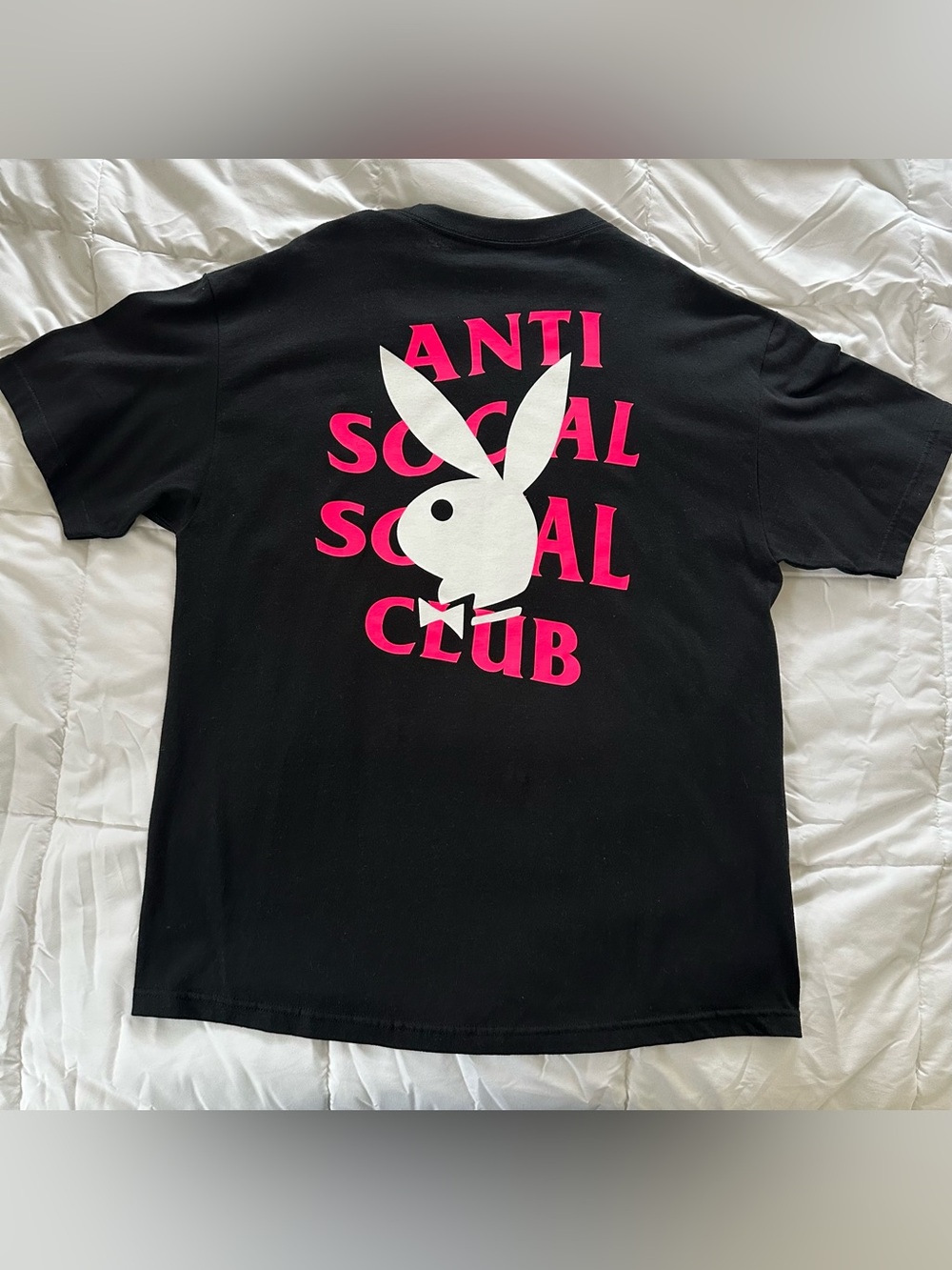 Anti Social Social Club x Playboy Remix Tee Shirt Black XL Authentic ASSC